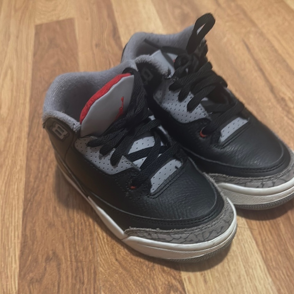 Jordan Black and Gray High-Top Sneakers